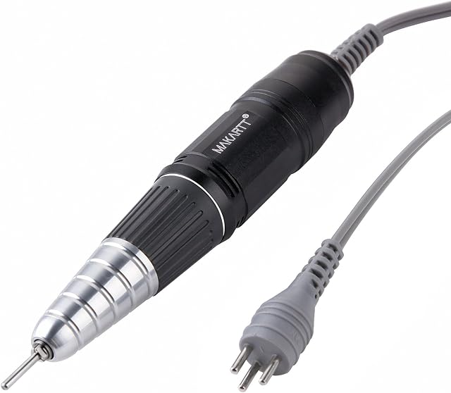 Makartt Nail Drill Handpiece for Up200 Machine Professional Electric File Remove Gel Polish Poly Nail Gel Black B-05