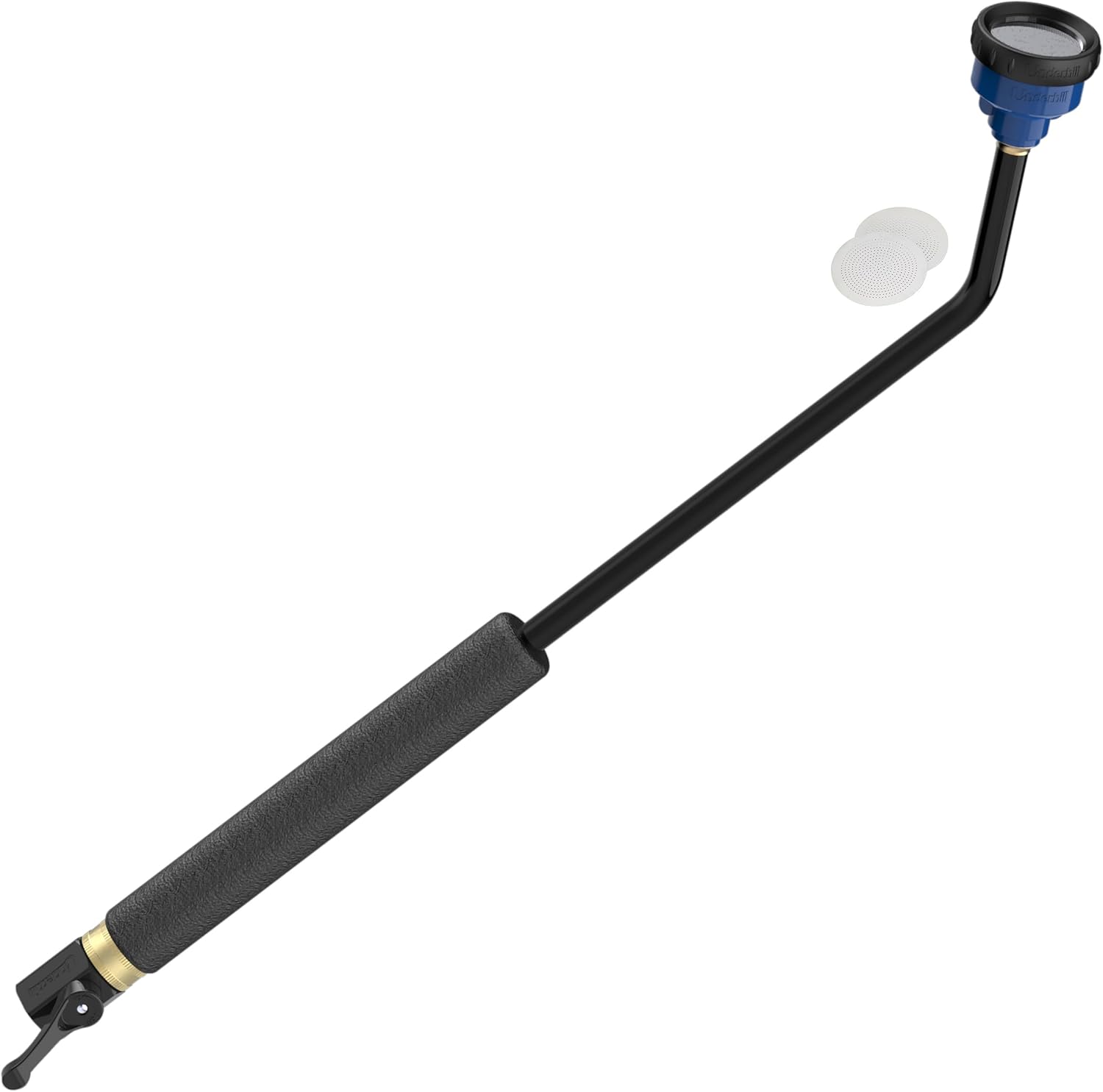 Underhill Proline Gentle Spray Shower Head Nozzle Wand, Garden Water Hose Sprayer for Watering Plants and Flowers, 30-Inch, Includes 3 Stainless Steel Outlet Plates (450, 750 and 1000 Holes)