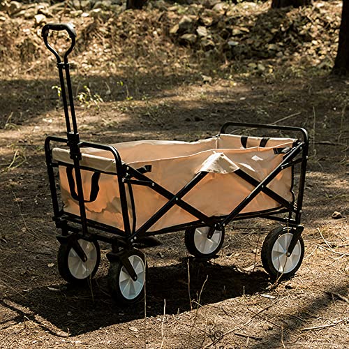 Carrito plegable portátil ajustable para camping al aire libre, con ruedas de PVC y estructura de hierro, para transportar hasta 100 kg miniatura 3