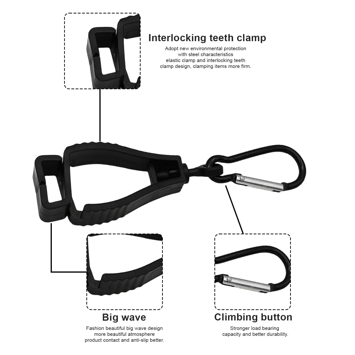 Handschuhhalter Handschuh Clip Halte Handschuhclips - 14cm Leder mit Handschuhhalter Handschuh Clip Halte Handschuhclips - 14cm Leder mit