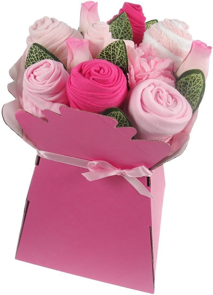 Say It Baby Baby Girl Clothes Bouquet Arrangement Gift Set