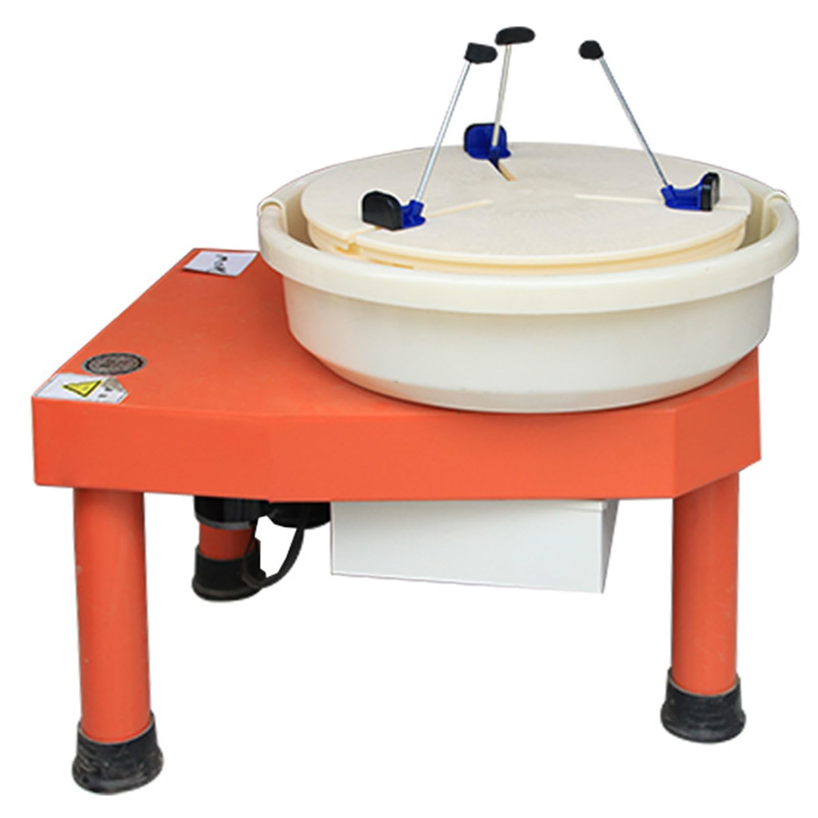 Portable Pottery Machine Turntable Clamp Pottery,15.35inch Pottery Wheel Tool Ceramic Trim Holder Centers Clip Polymer Scraping Repair Tool