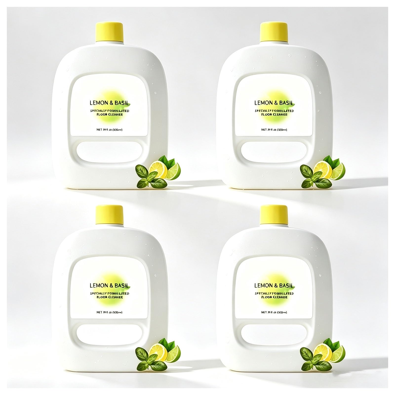 Soluzione detergente per pavimenti compatibile con Narwal Freo J Series | Profumo limone e basilico | Pulizia multisuolo | 1L(4PCS)