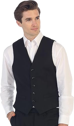 Miniatura 6 de Gioberti - Chaleco formal para hombre, apto para negocios o como vestimenta casual