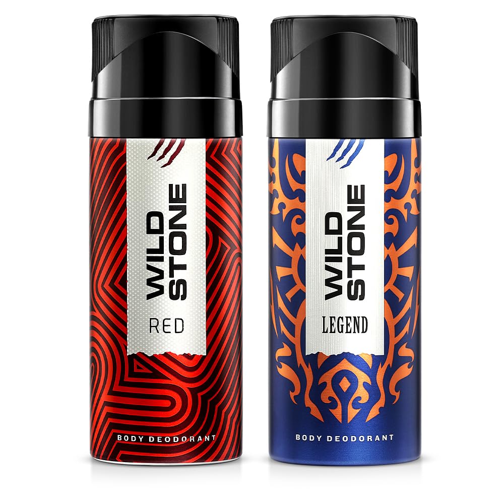 Wild Stone Red and Legend Long Lasting Deodorants for Men Combo Pack of 2 (150ml each)-image-44
