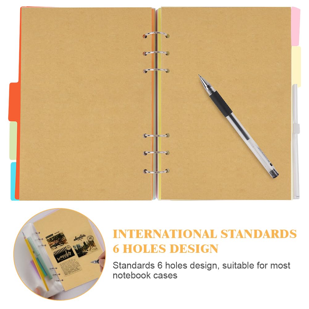 Vicloon A5 Loose Leaf Punched Paper, 140 Pages Blank Refill Paper - Image 3