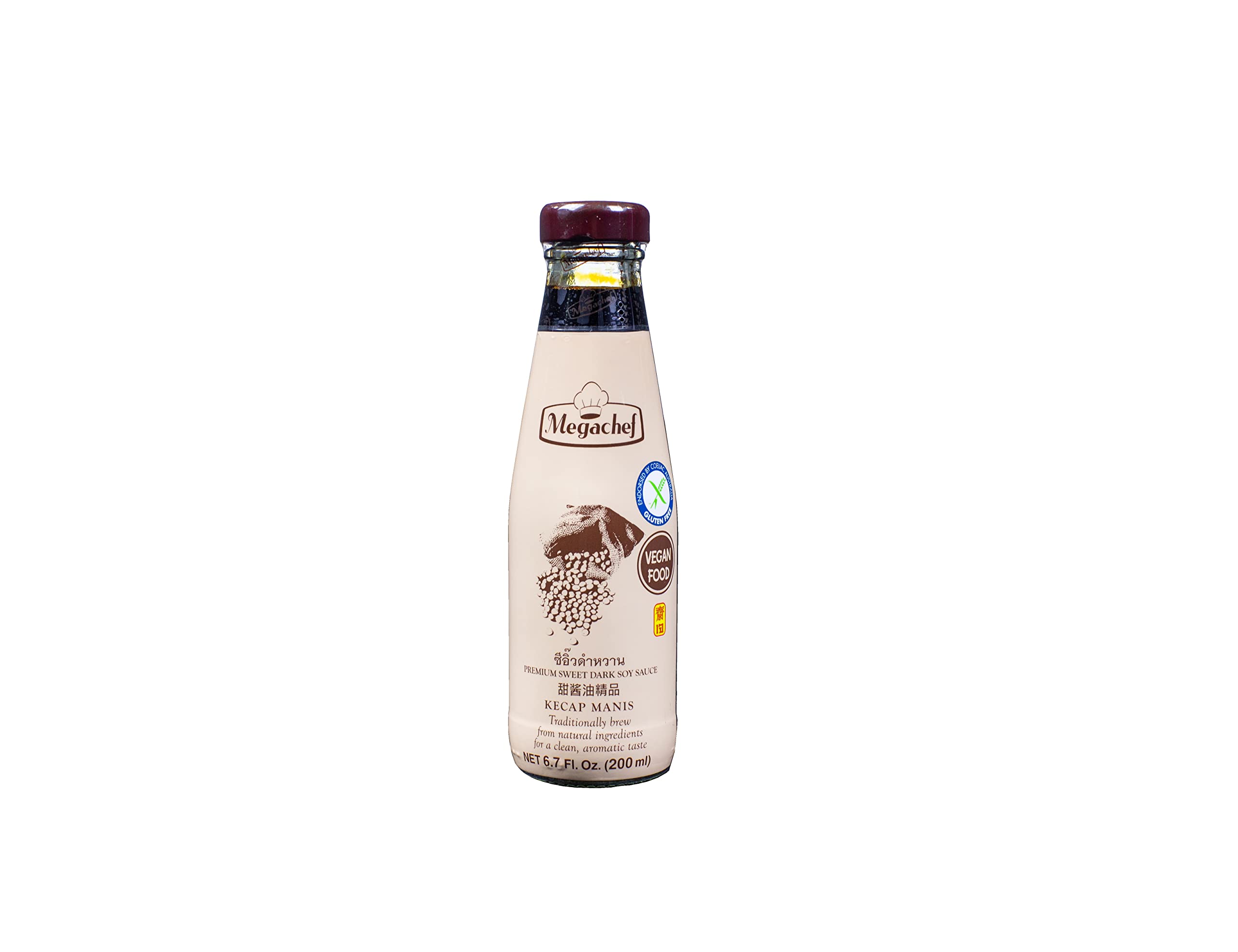 MEGACHEF - Susse Dunkle Sojasauce, 12er pack (12 X 200 ML)