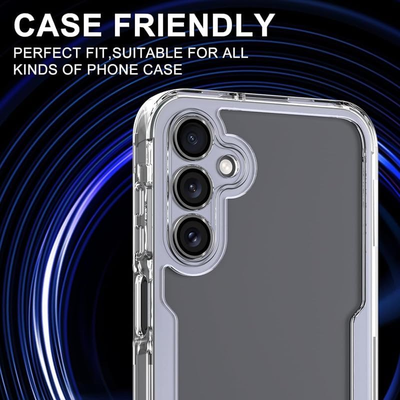 Image of [Silver, 2-Pack Camera Lens Protector For Realme GT 6 5G, 9H Tempered Glass Back Camera Cover Screen Protector, Anti-Scratch Individual Aluminum Metal Protective Ring