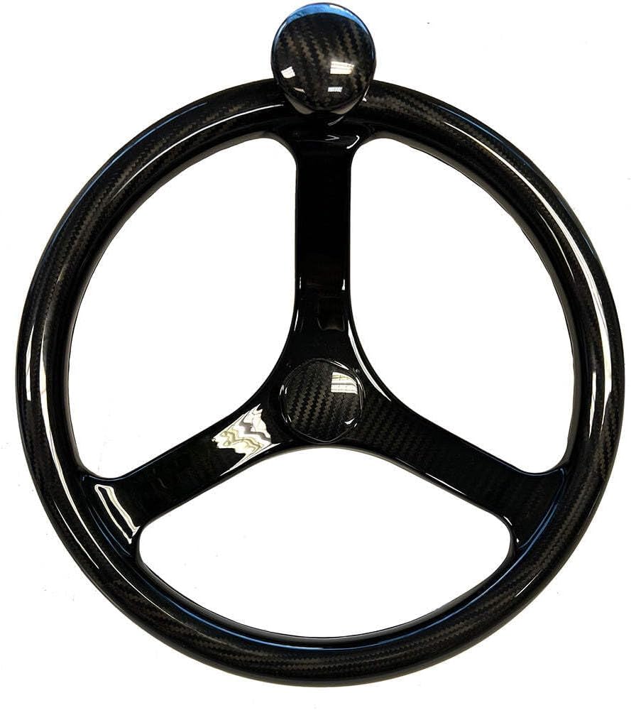 Carbon Fiber Primus Wheel w/Knob 13.5" w/Sanntoprene Finger Grip 3/4" Tapered Shaft w/CF Nut