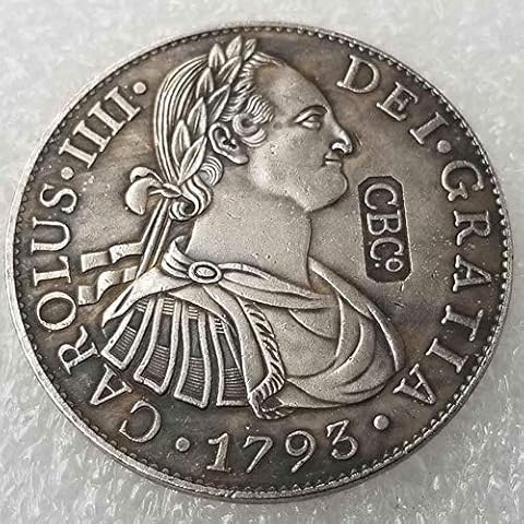 YunBest 1793 Scottish 5 shillings Old Coin -United Kingdom Old Coins-Lucky Commemorative Coin-Teaching Tool for kids-It is handmade crafts BestShop Cover