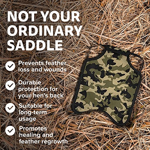Image of Hen Apron /Saddle, Single Strap, Small, Butterfly Camouflage