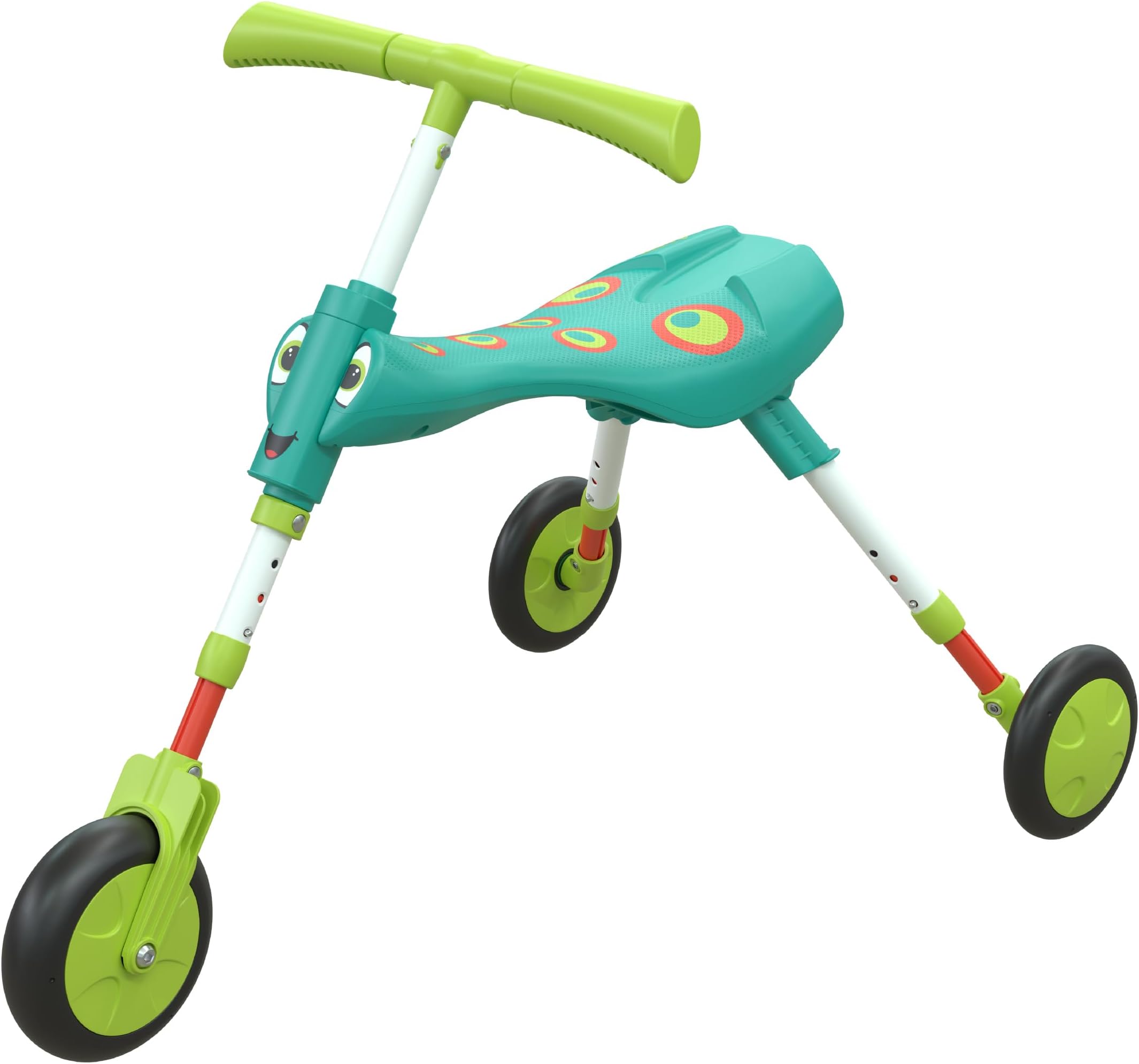 Scuttlebug XL 3-Wheel Foldable Ride-On Tricycle for kids Ages 2-4, Antennae Handlebar, Growable Trike to Develop Balance and Coordination, XL Wheels for Super Fun Off-Road Adventures