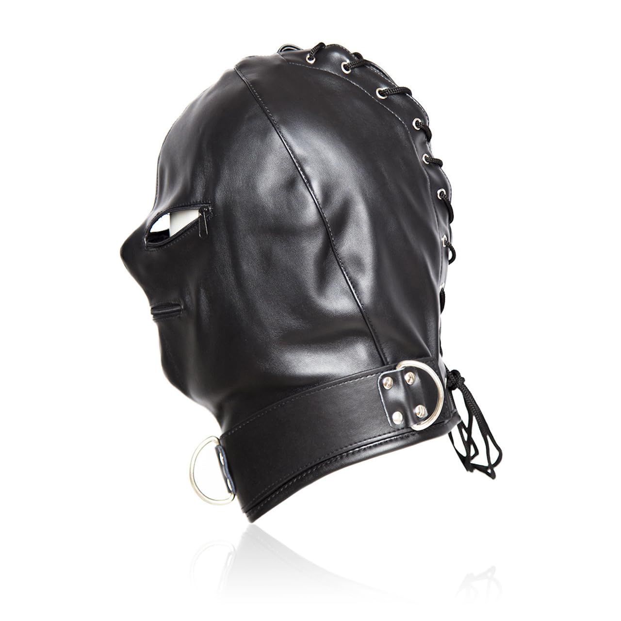 Fetish Mask Bondage Mask Bondage Sex Toys, Fetish Games for Adult Sex Products Slave for Couples Cosplay Mask Lovers (Rose rouge)