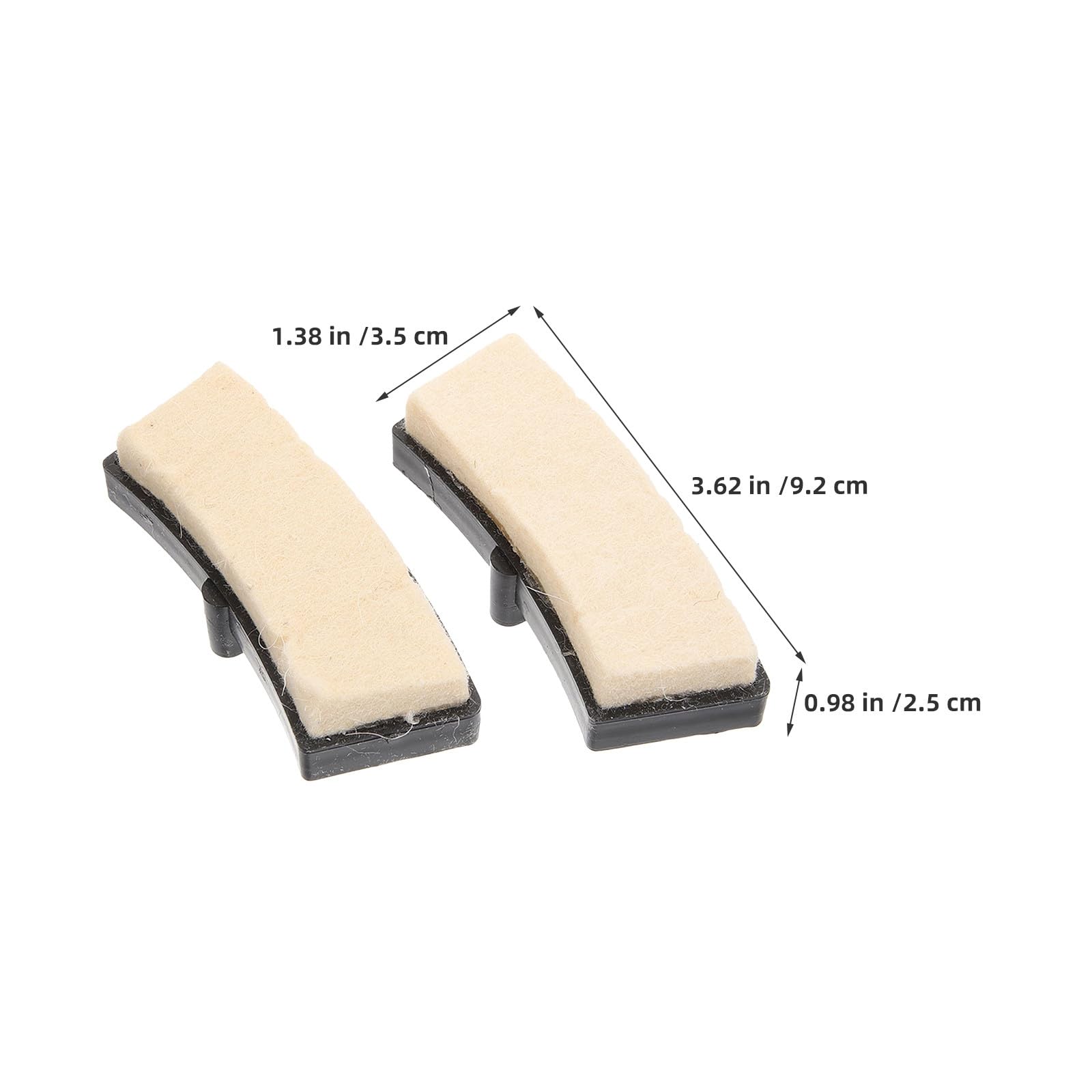 Alipis Lot de 4 Patins de Frein en Feutre de Laine pour vélo d'appartement, Silencieux et résistants, pour vélo Stationnaire de Fitness et de Spinning. Pièces de Rechange pour la réparation