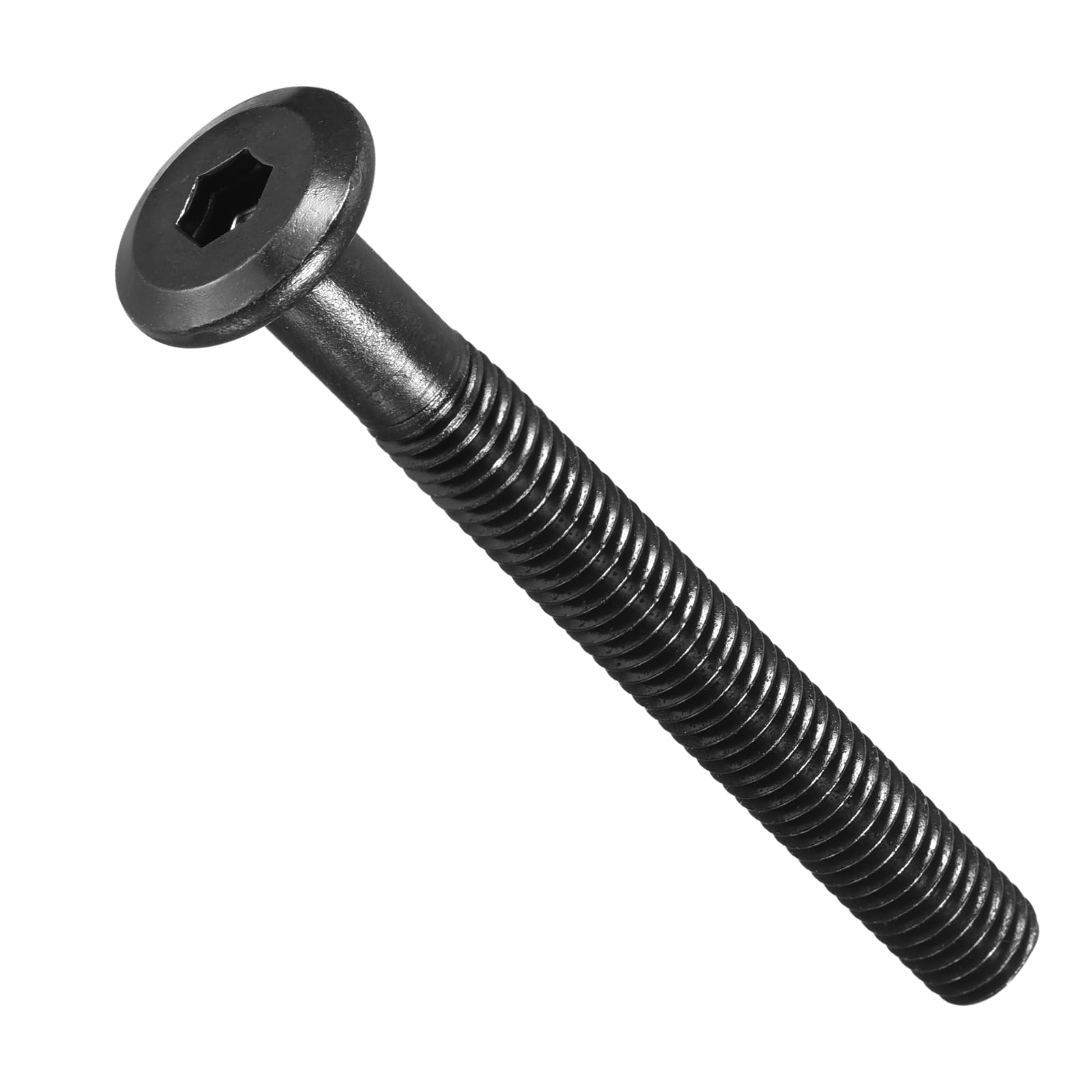 METALLIXITY Flat Head Hex Socket Cap Screws Bolts(M8-1.25x75) 5Pcs, Steel Hex Socket Furniture Bolts Screws