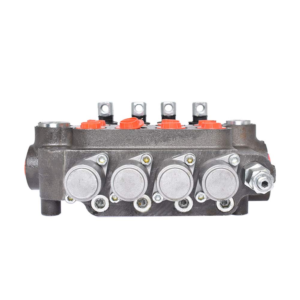 Valvola direzionale idraulica a 4 Vie da 21 GPM e 3600 PSI, con Porte SAE, a Doppio Effetto, per Piccoli trattori, trattori, Pale caricatrici e spaccalegna.