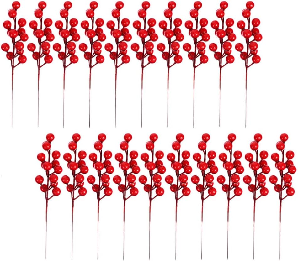 Abaodam 25本入り クリスマスツリー飾り クリスマスオーナメント クリスマスベリー 人工ベリー 茎付き ホーリーベリー 造花 インテリア 玄関ドア 職場フロア 店舗 ショーウィンドー ドアチャーム Salenew大人気 Abaodam 25本入り クリスマスツリー飾り クリスマスオーナメント クリスマスベリー 人工ベリー 茎付き ホーリーベリー 造花 インテリア 玄関ドア 職場フロア 店舗 ショーウィンドー ドアチャーム Salenew大人気