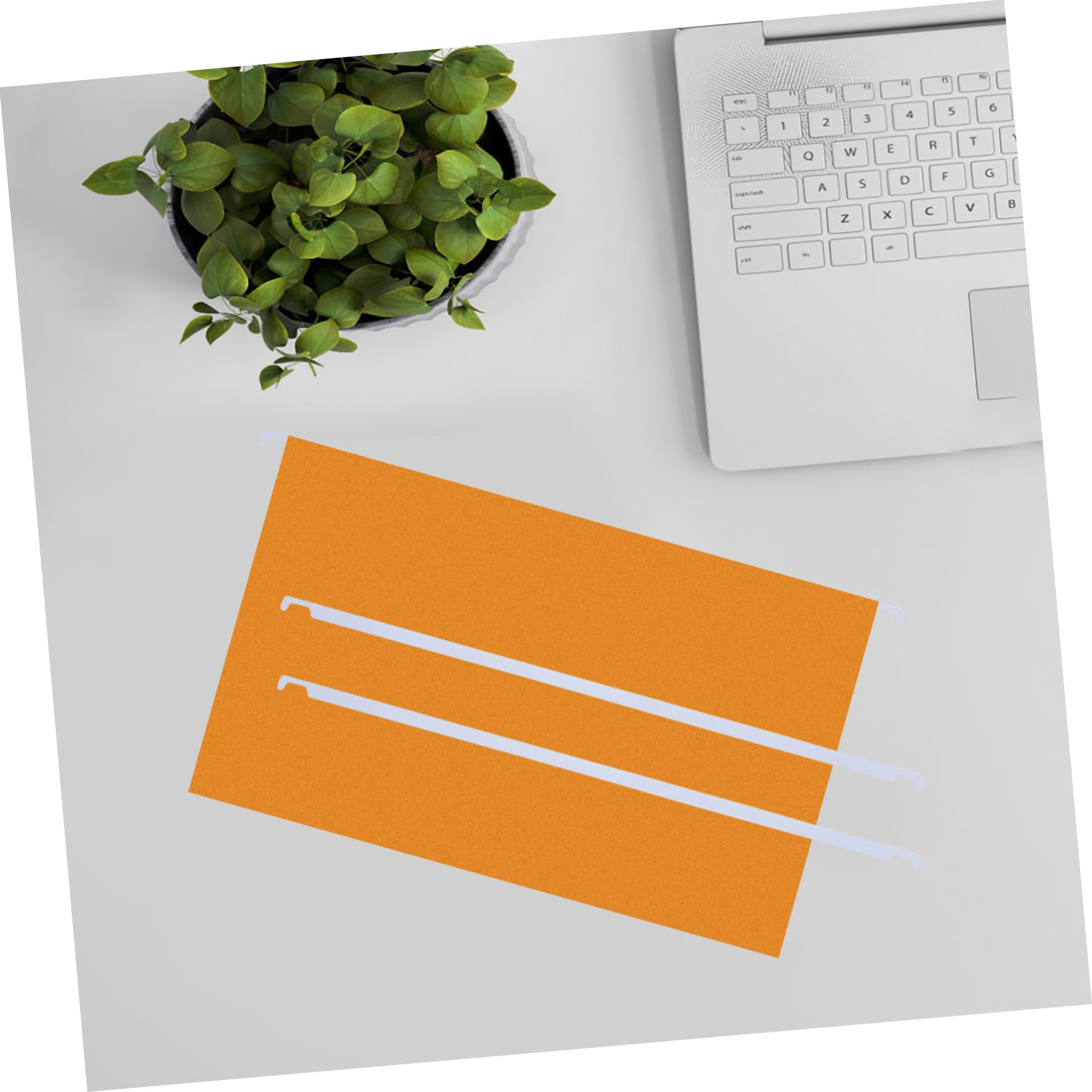 Tofficu 50 Barras Metálicas de Color Claro para Colgar Documentos, Organizador de Archivos Versátil y Fácil de Almacenar, 32,5cm para Oficina y Hogar