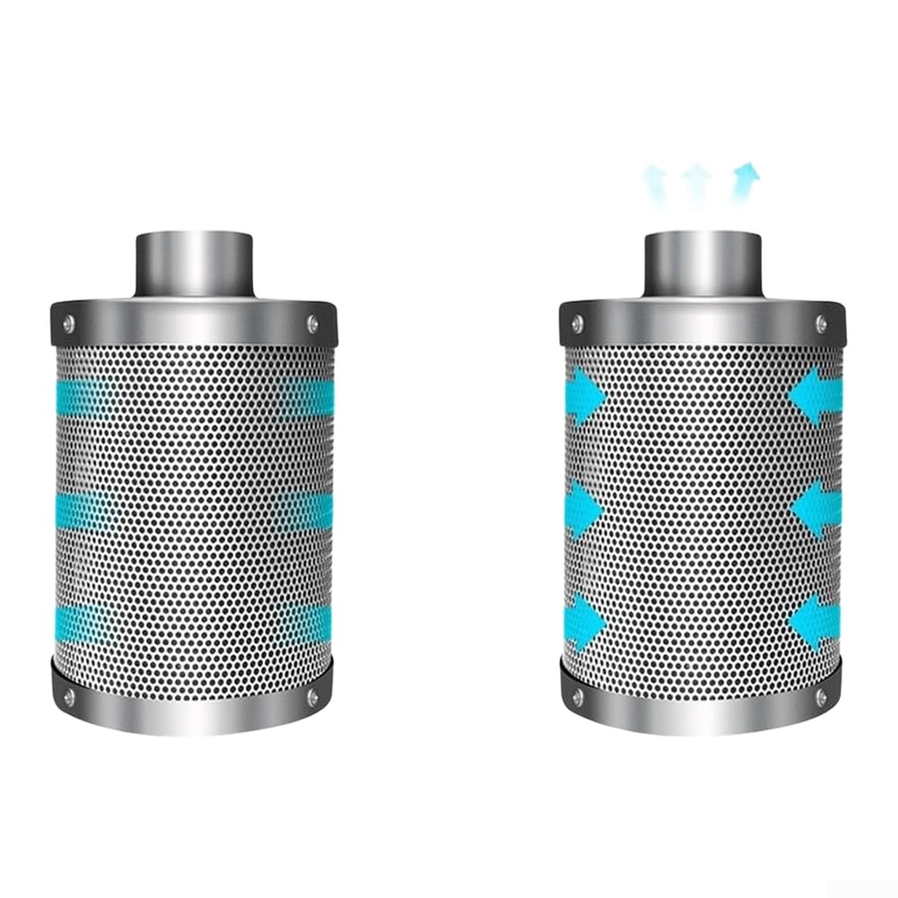 Filtro de carbón reversible de 4 pulgadas con brida para ventilación