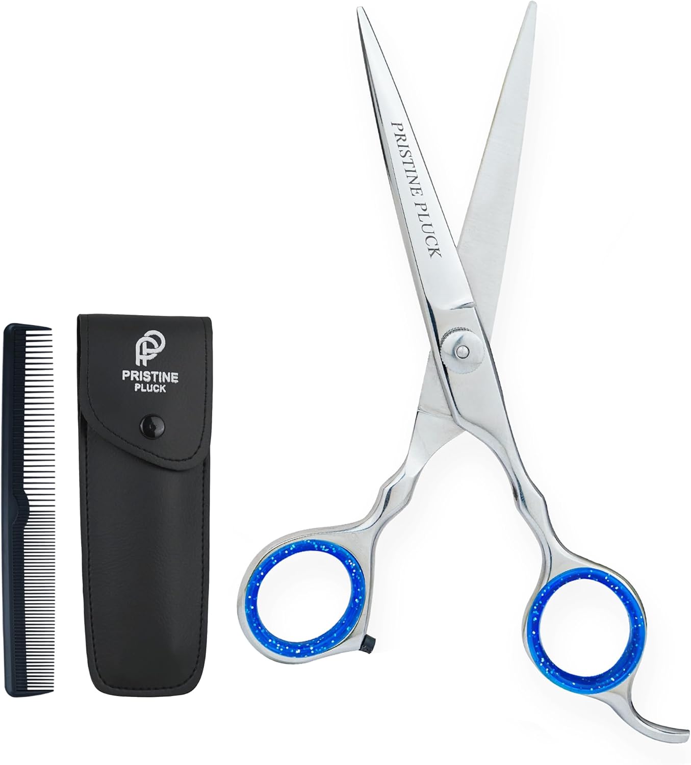 Stainless Steel Professional Hair Cutting Scissors 6.5" Ultra Sharp Barber Scissors & Hair Shears Best for Men,Women,Adults Trimming Scissors for Hair Included One Comb