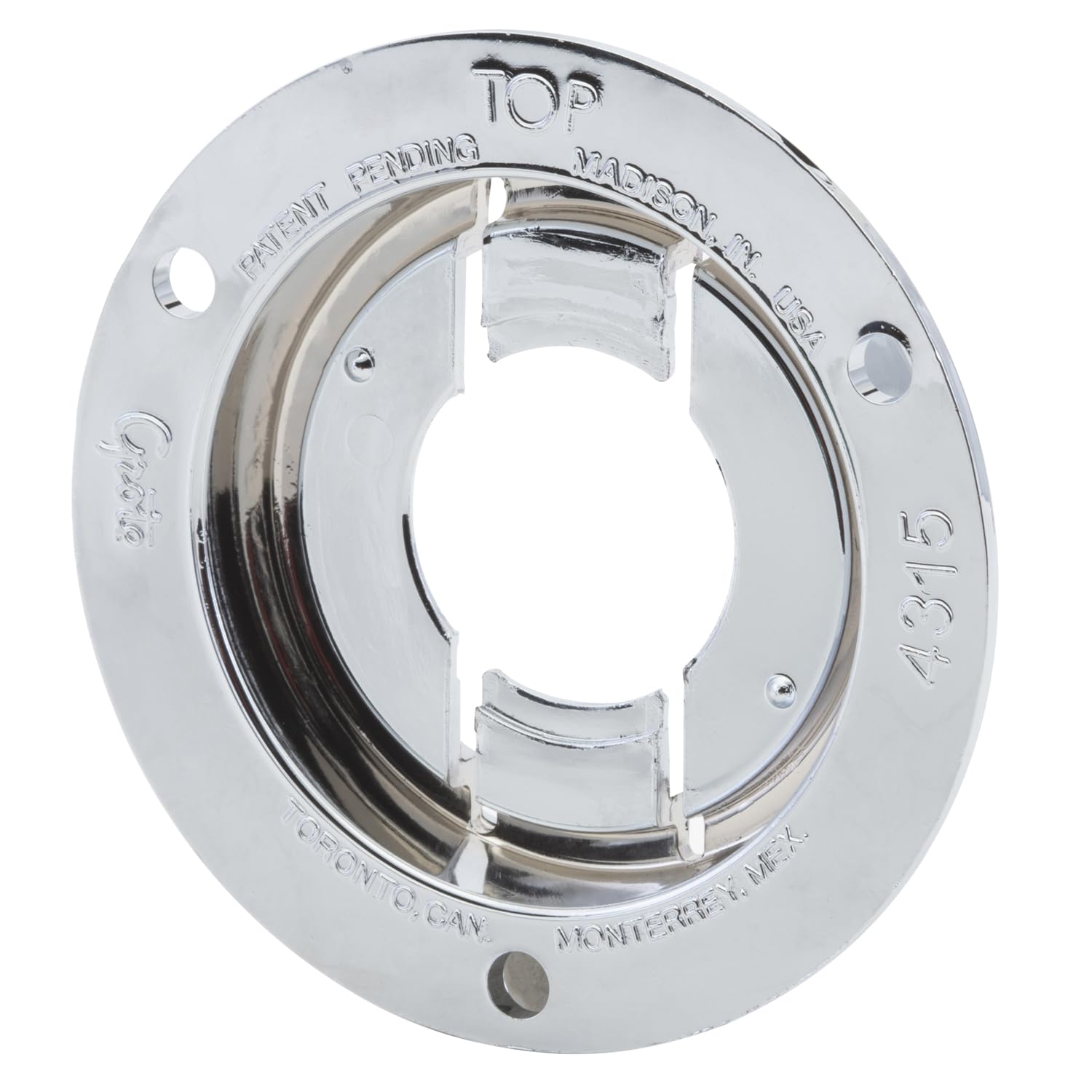Grote 43153 2",Chrome Plcrbnt,Thft Rstnt Flng