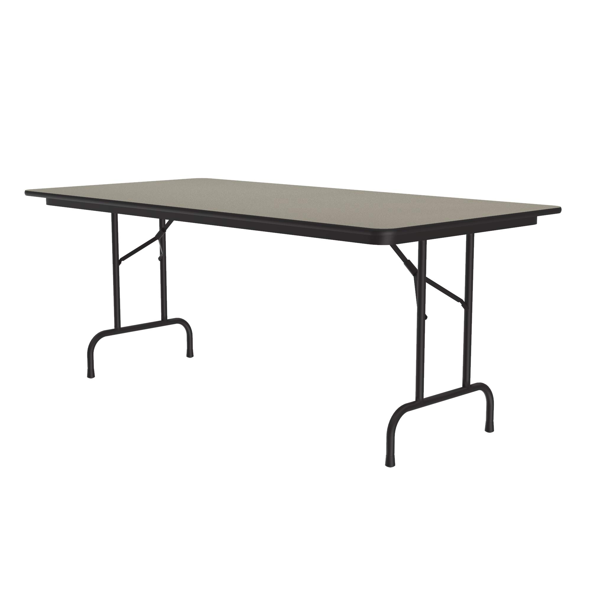 Correll 36"x72" Commercial Duty Folding Table, Savannah SandPressure Laminate Top, 3/4" Core (CF3672PX-54)