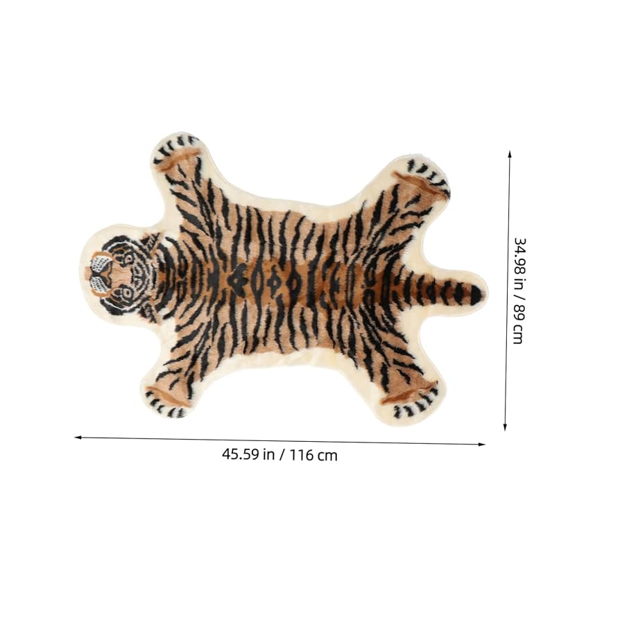 Amazon | Artibetter ラグ マット 絨毯 豹柄ラグ ヒョウ柄