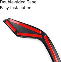 Vista 6 de para Honda Accord 2018 2019 2020 2021 2022 Accesorios de 10ª Generación Calcomanías de Coche ABS Pegatinas de Fibra de Carbono