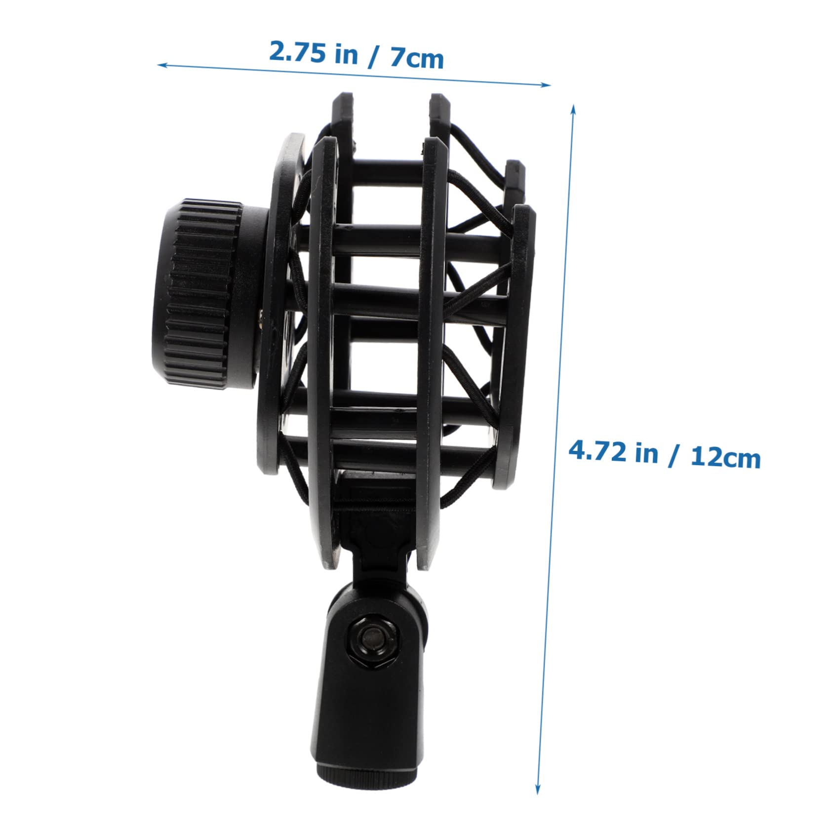INOOMP Professional Shockproof Microphone Mount Durable Vibration Mic Holder for Stable Recording Compatible with Various Mics Black Finish for Sound Isolation