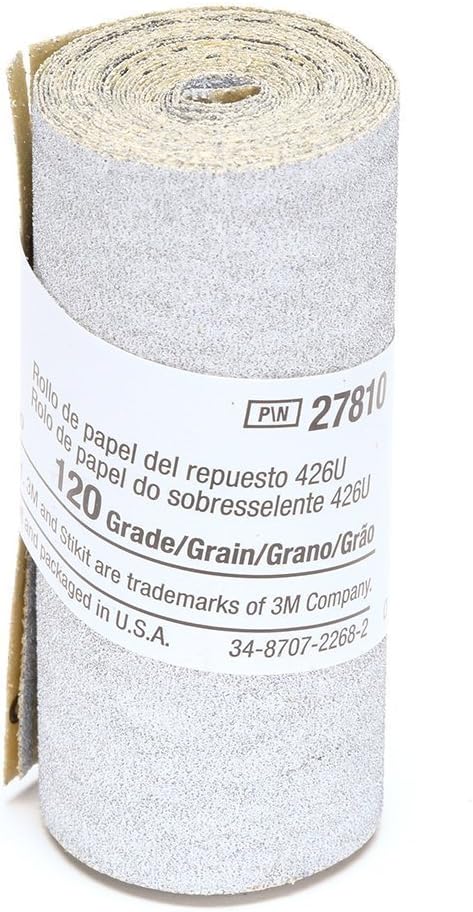 3M 27810 Stikit Tri-M-Ite (2-1/2" Width) Roll, 120 Grit (70" Length)