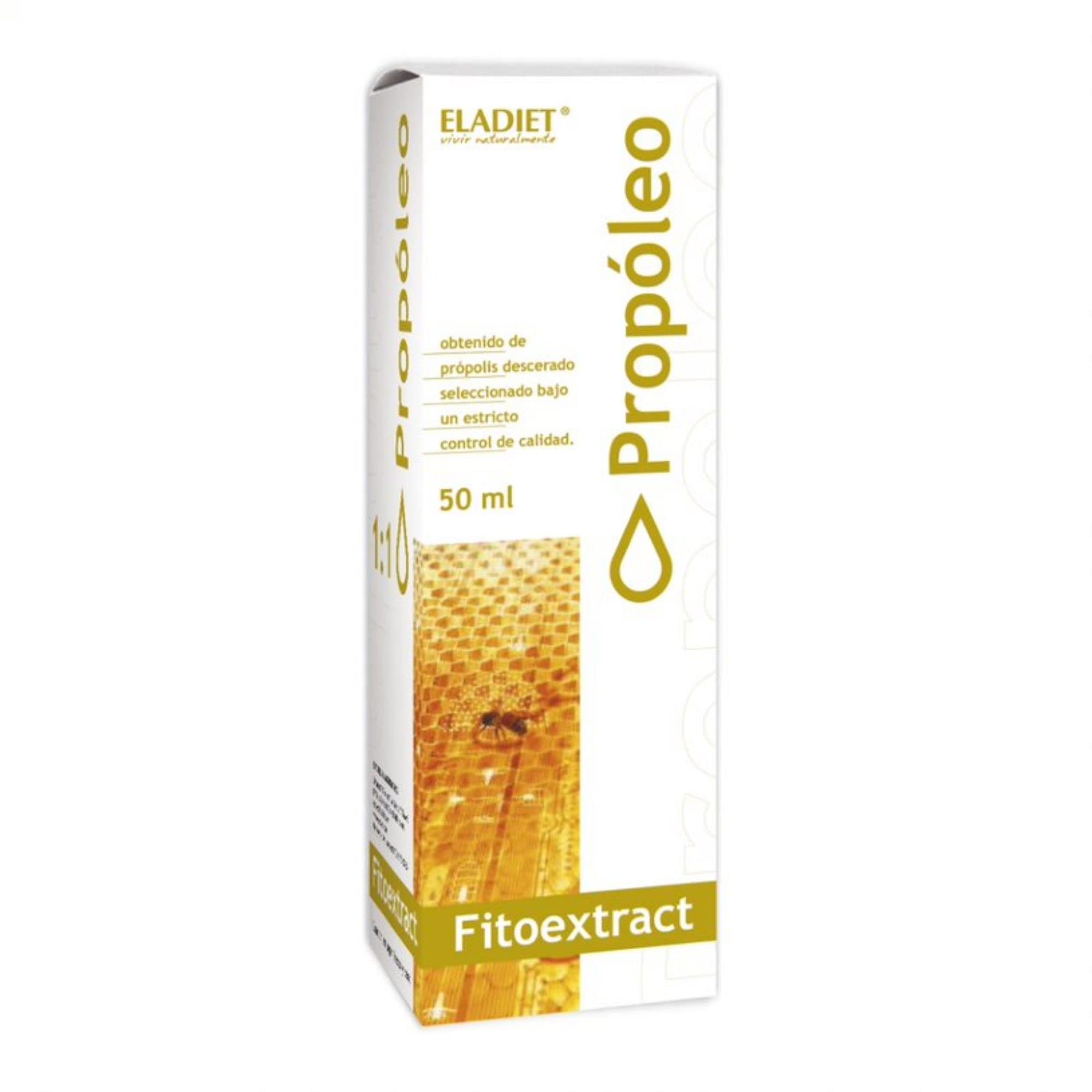 Eladiet Fitoextract de Própolis - 50 ml - Favorece la Suavidad de Garganta - Contribuye a Mantener el Sistema Inmunitario en Buen Estado - Elaborado 100% con Própolis