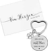 COLOFALLA Keyring for Colleague Farewell Gift Colleagues Gift for Leaving Colleagues Friendship Gift Lucky Charm for Retirement Job Change Birthday Christmas