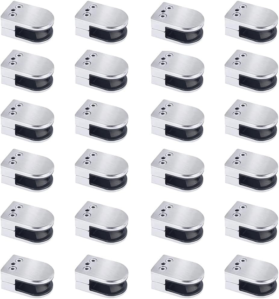 Clips de cristal de acero ajustables para proteger balcones y piscinas 2