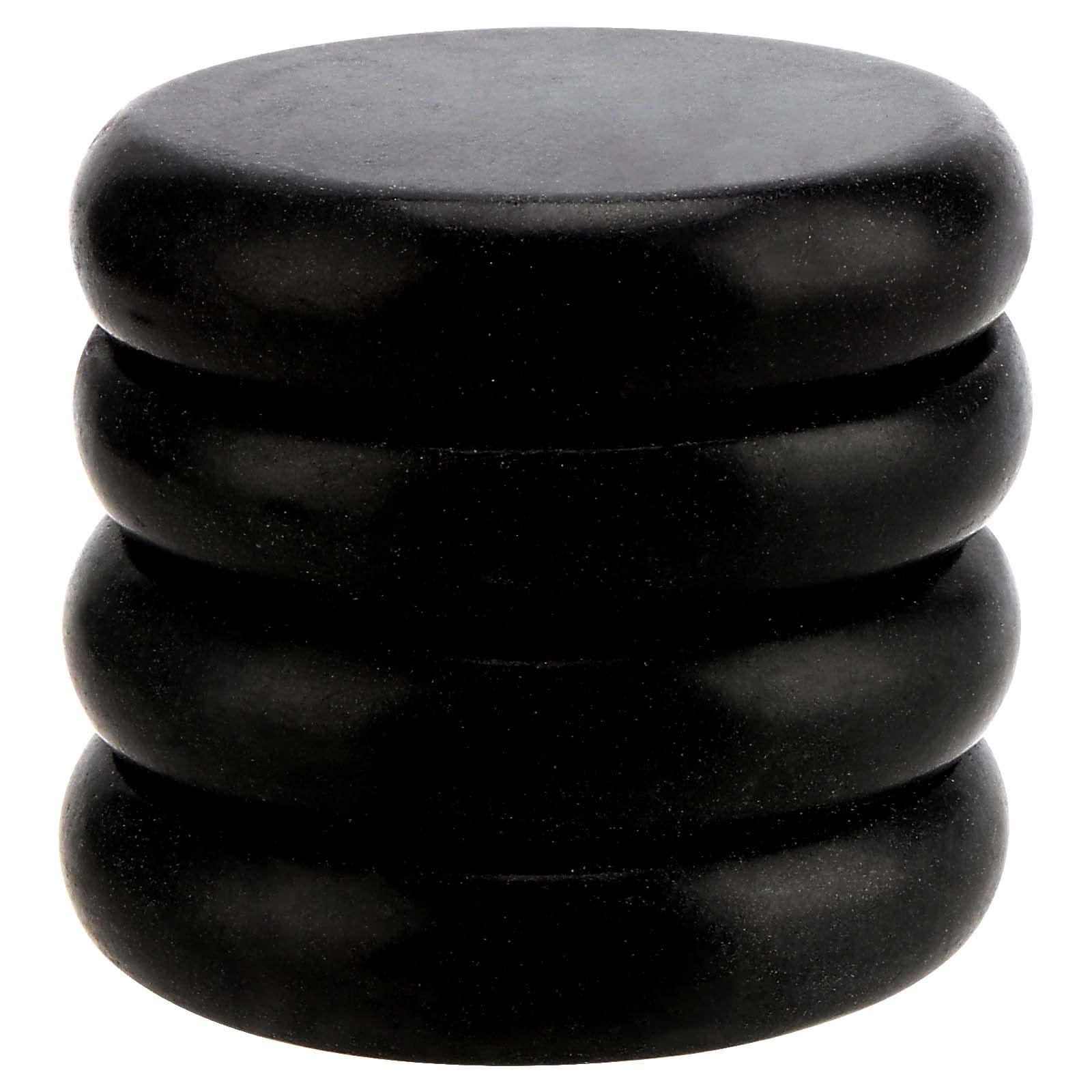 SOUJAP Paquete de 22 piedras de masaje de basalto de 3.15 pulgadas, piedras redondas calientes de masaje, rocas de basalto esenciales negras para terapia de masaje, relajación, spa en casa