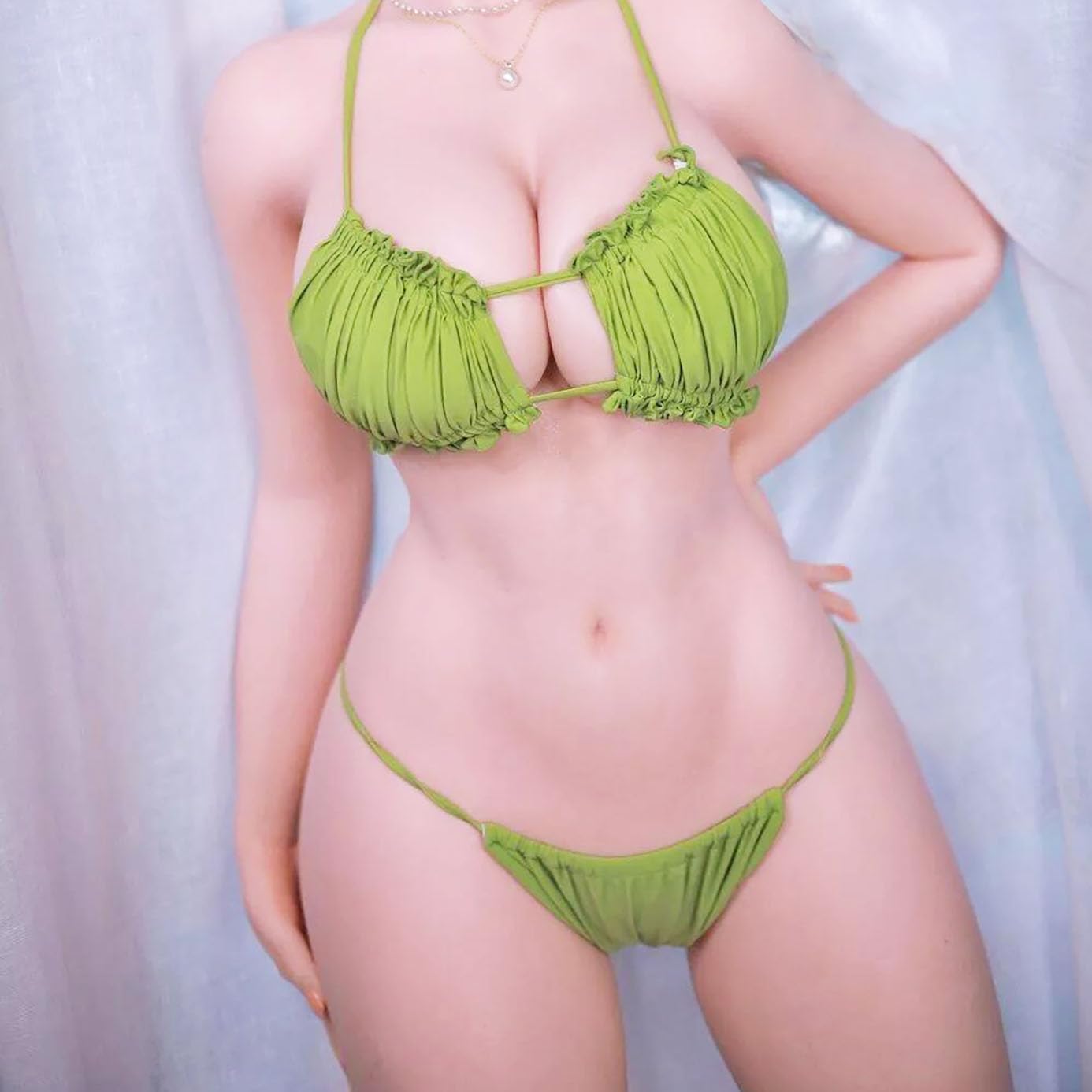 5.3ft Lifelike Sex Doll TPE Silicone Big Breasts and Plump Butt Realistic Female Sex Dolls Full Body Sex Dolls Life Size Male Love Dolls Women's Torso Silicone Sex Toy for Men Adult Toy