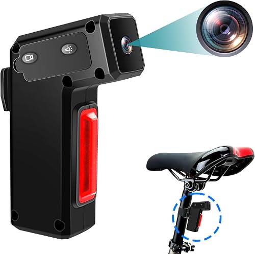 Vélo Arrière 1080P 120° 19h IPX3 avec feu Caméra