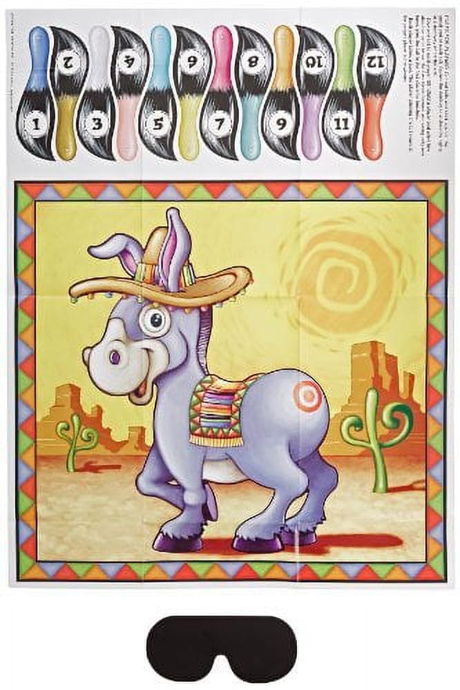 Beistle Donkey Game (mask & 12 tails included) Party Accessory, 1 piece