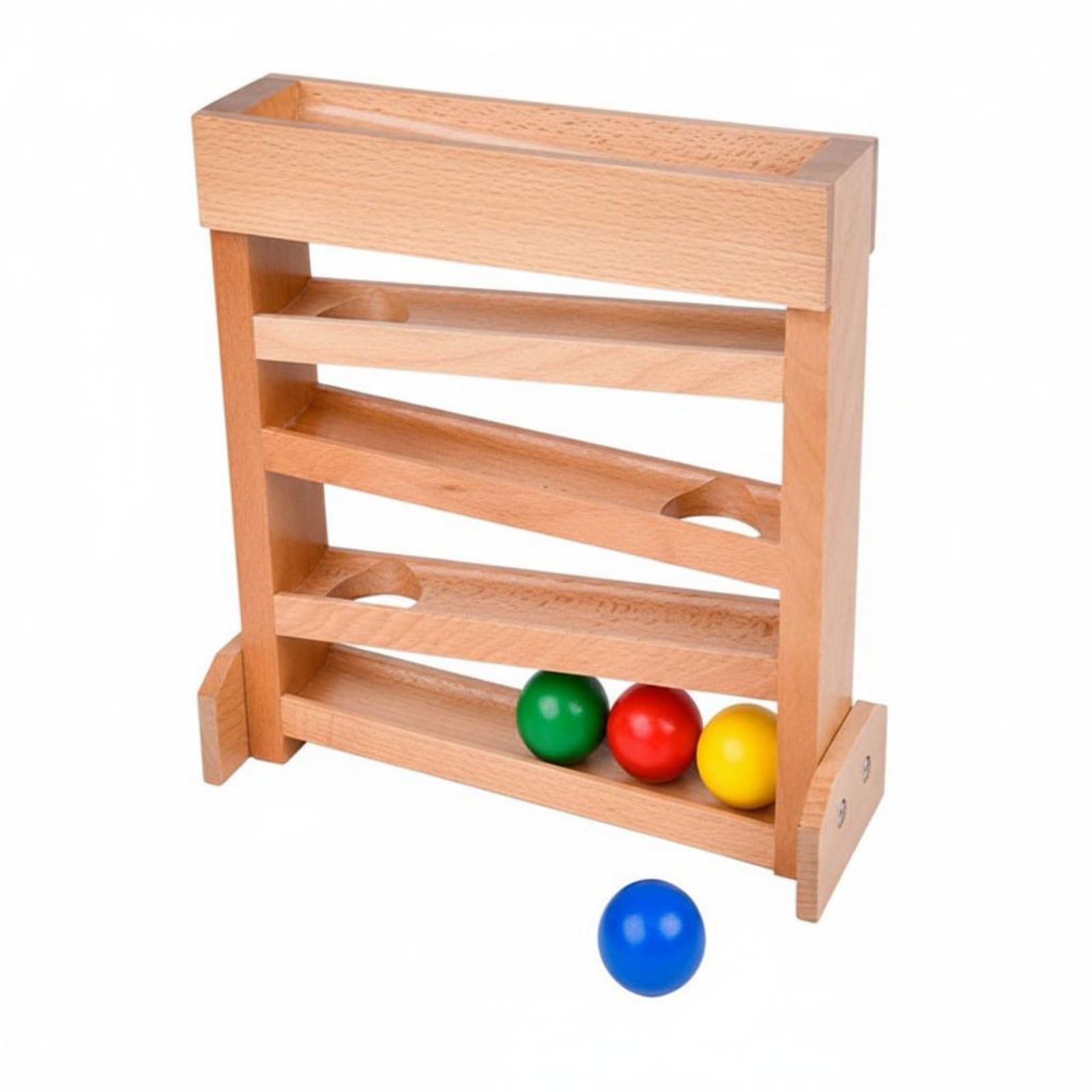 Kinder Visual Holzspielzeug Kugelbahn Laufbahn Lernspielzeug Wahrnehmungsförderung Beobachtungshilfsmittel für Kleine Kinder Spielraum