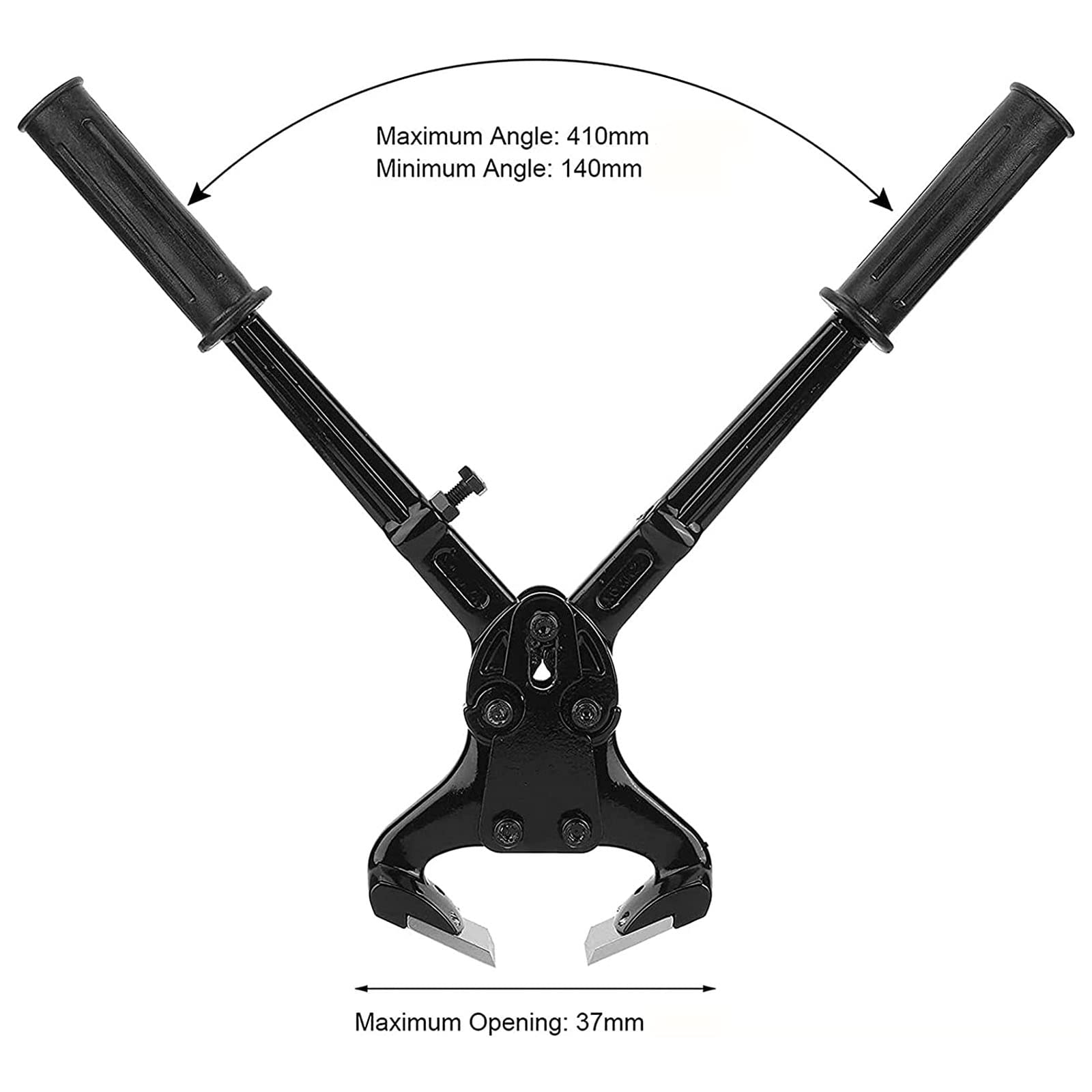 Trimmer for zoccoli di cavallo, coltello for zoccoli di cavallo, tronchese for zoccoli da 16 '', kit di attrezzi for pinze for bovini con materiale in lega di alluminio Manico antiscivolo Angolo massi