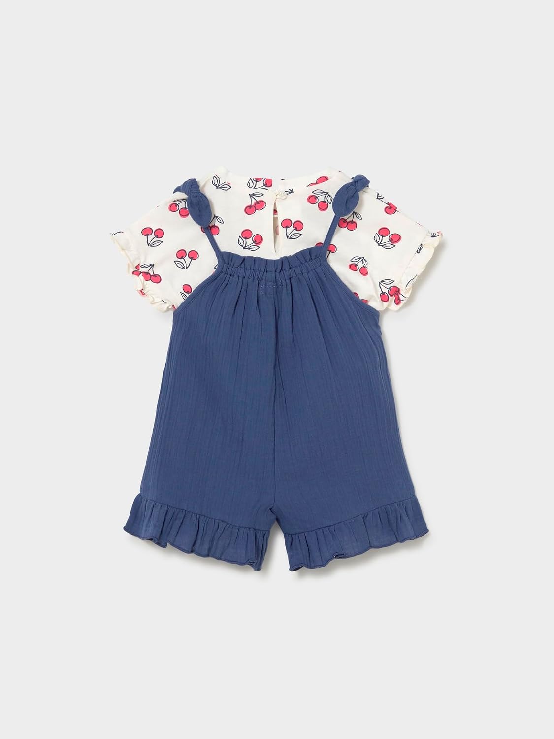 Mayoral Overall and t-Shirt Set for Baby-Girls Porcelain