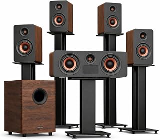 Hiwill-Audio M514 True 5.1.4 Hi-Fi Dolby Atmos Surround Sound System 900W 25Hz Subwoofer Wooden Cabinets eARC