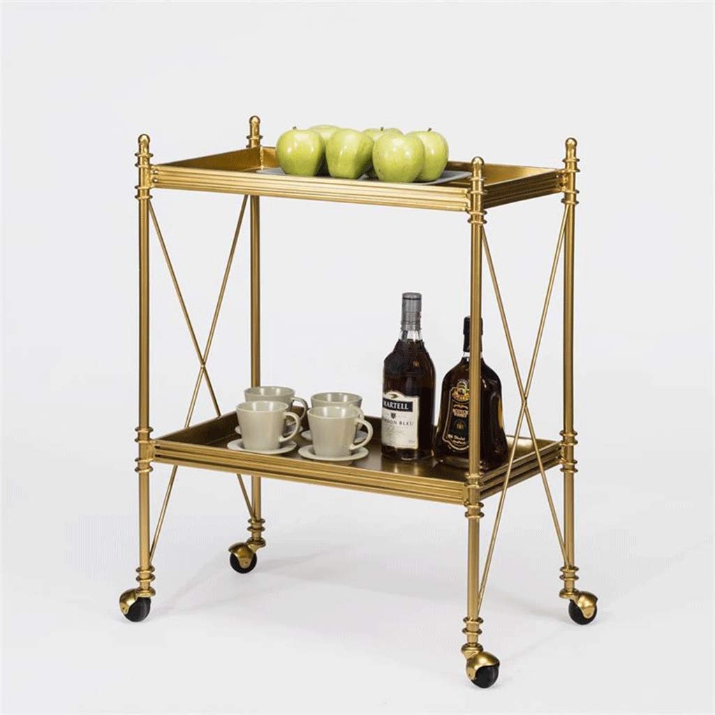 Carrito de Bar de Lujo para Hotel, Carrito de té y Bebidas con Servicio de Vino. Elegante Carrito de Servicio para Uso en hoteles y hogares.
