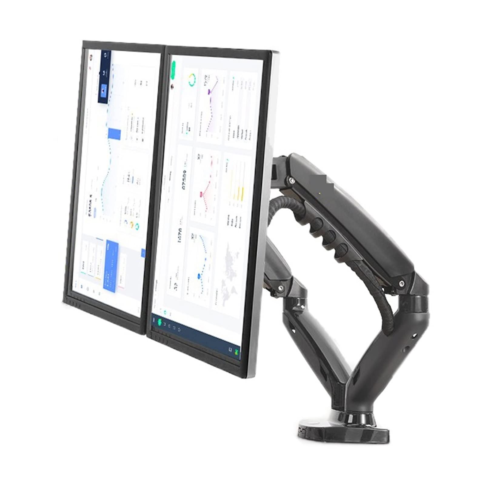 Aioneer Screen Stand, Nb F160 Dual Monitor Holder Full Motion Dual Arm Monitor Support 17-30 Inch Monitor Mount Bracket Load 2-9 Kgs Each-NO USB-1