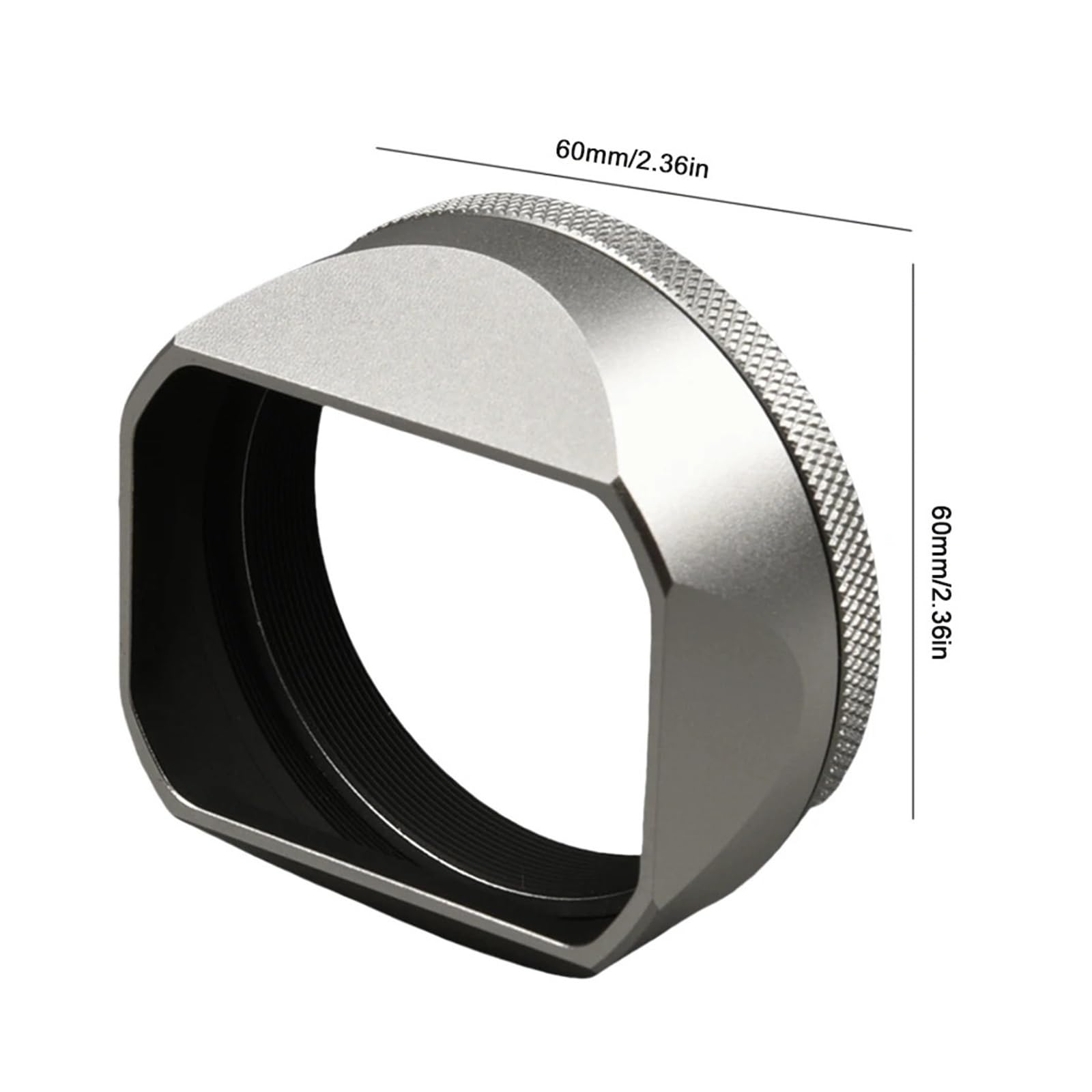 Camera Lens Hood, Compatible con Parasol de Metal Fujifilm X100VI X100V.