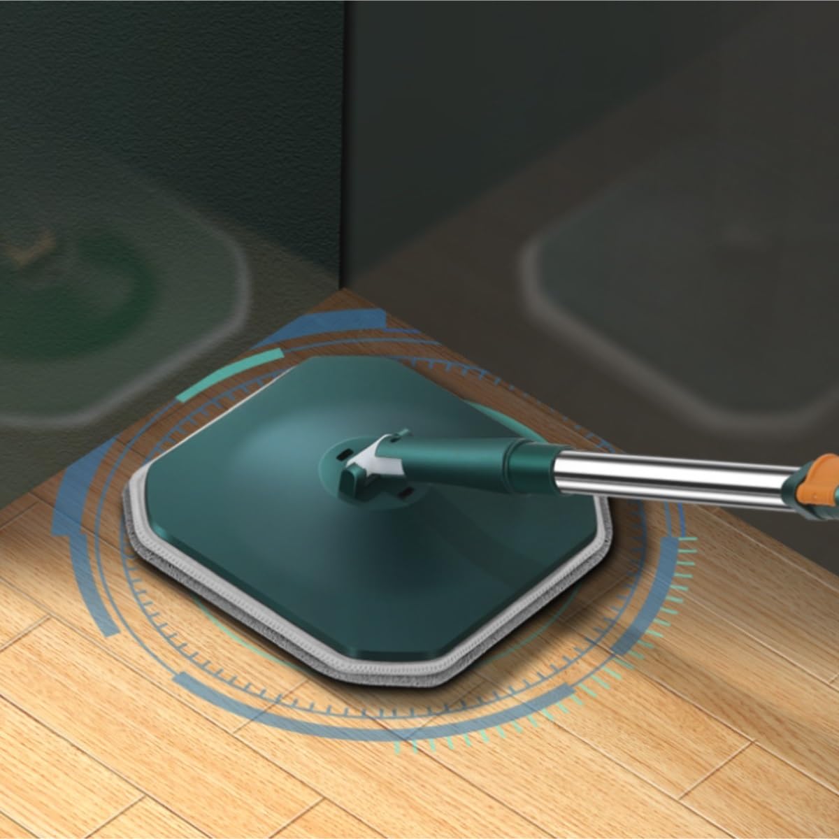 Fregona Barril De Trapeador Limpieza Doméstica Perezoso Que Gira El Panel Grande For Secar Automáticamente Limpieza Suelo