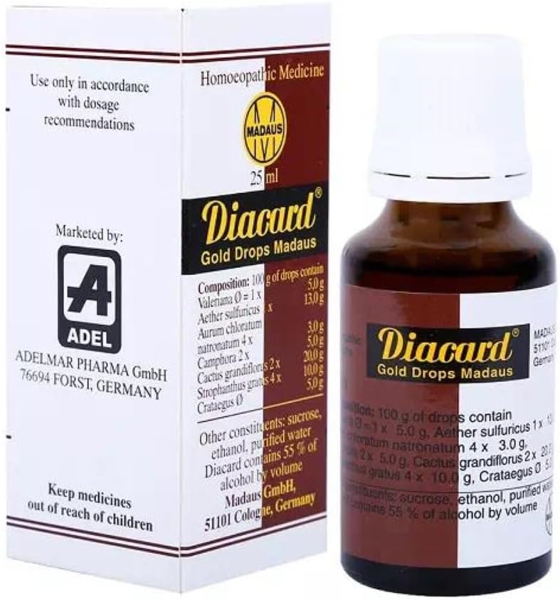 Diacard Gold Drops Madaus 25ml New