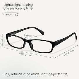 Gaoye Reading Glasses for Women, 6 pack Fashion Readers for Women Men Spring Hinge Eye Glasses, Blue Light Reading Glasses