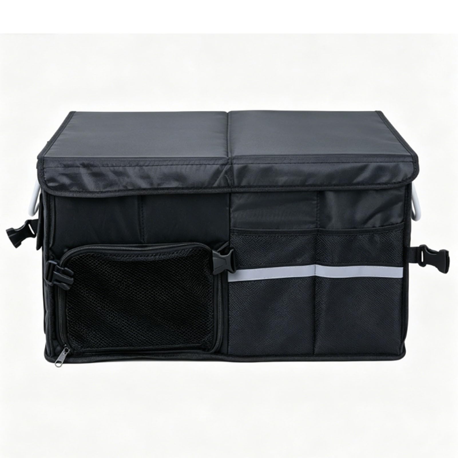 Karlak Organizzatore per Bagagliaio di Un'auto, Contenitore Pieghevole di Grande capacità per Camion SUV, Berline, Tessuto Oxford 600D, 57x33,5x29 Cm (Nero 55 litri)