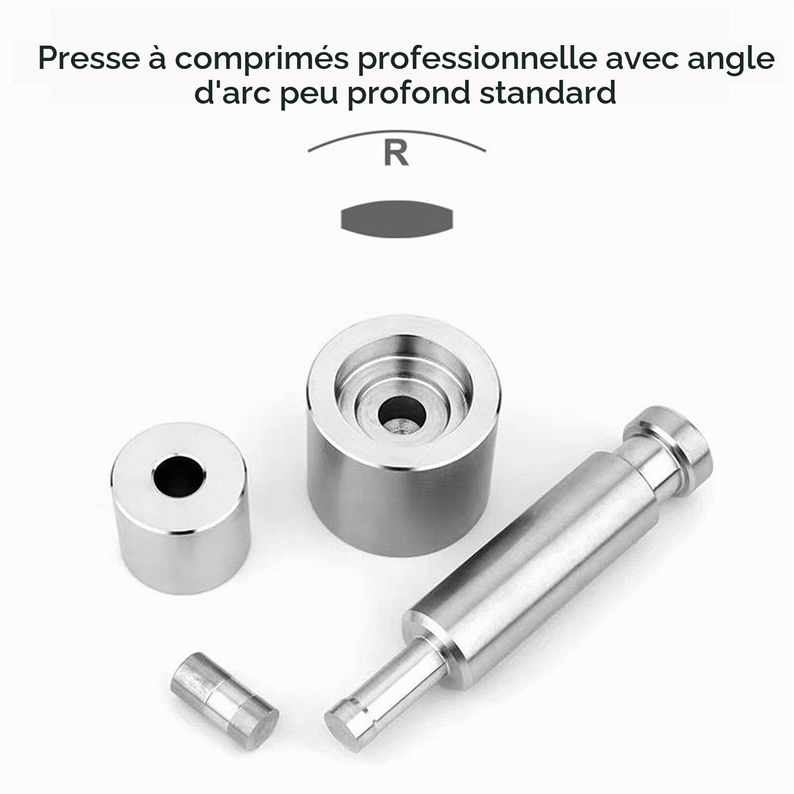 Machine de presse de comprimé de main de 6mm/8mm/10mm/12mm, machine de presse de pilule d'acier inoxydable, outil de fabrication de bricolage de pilule de tranche de sucre, machine de moulage de compr