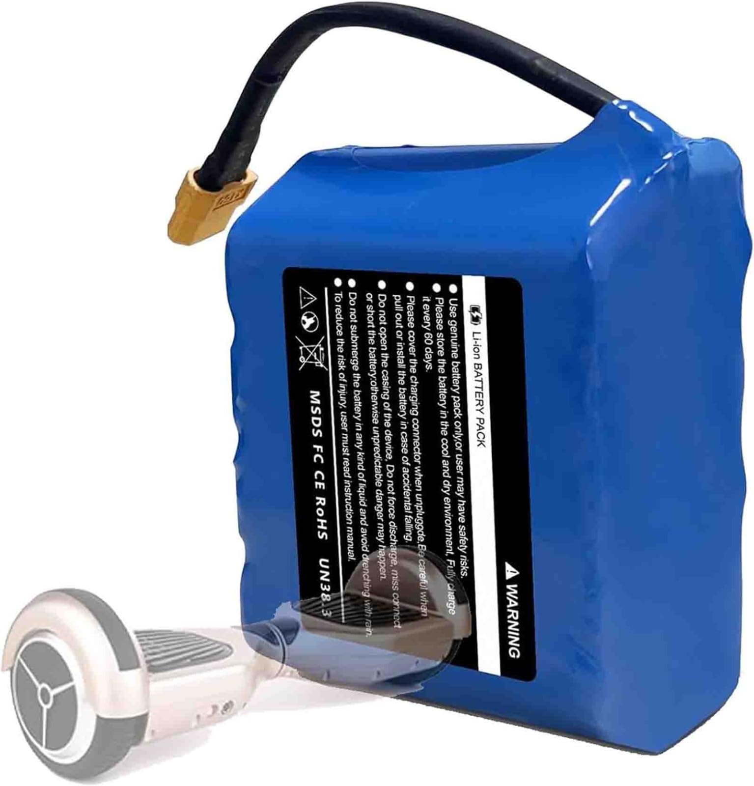 29.4V 4000mAh Batterie Ebike pour 100W 200W 300W Moteur Scooter Vélo Electrique, Batterie E-Bike 25.2 V 4000MAH Hoverboard Batteries pour vélo 25.2 V
